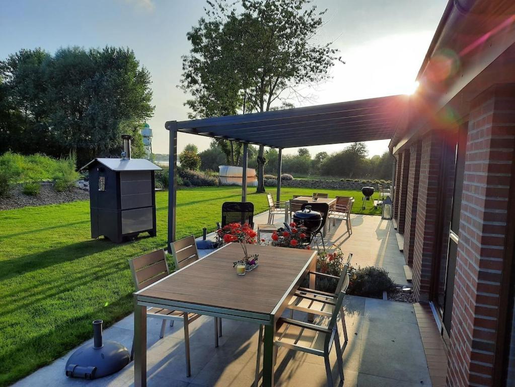 Ferienwohnung Sonnenaufgangsgenuss Harriersand Schwanewede المظهر الخارجي الصورة